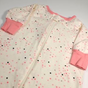 Baby girl zip up sleeper